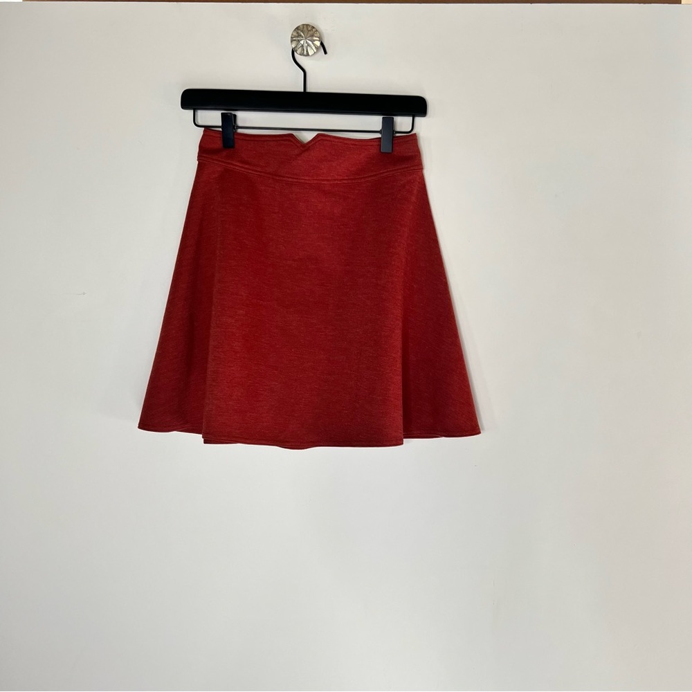 LELIS MINI SKATER SKIRT COLOR TERRACOTA